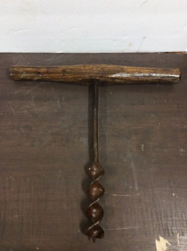 Vintage T Handle Wood Auger Barn Beam Hand Drill Antique Price Guide