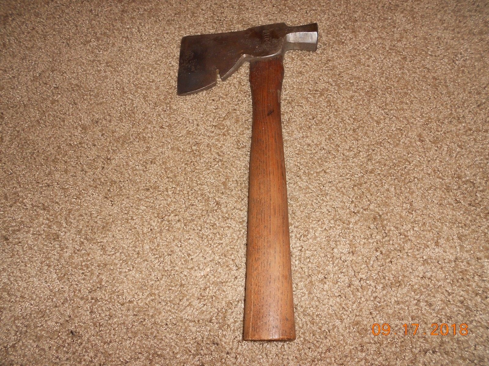 Vintage Plumb Roofing Carpentry Axe Hatchet w/ Hammer & Nail Puller USA