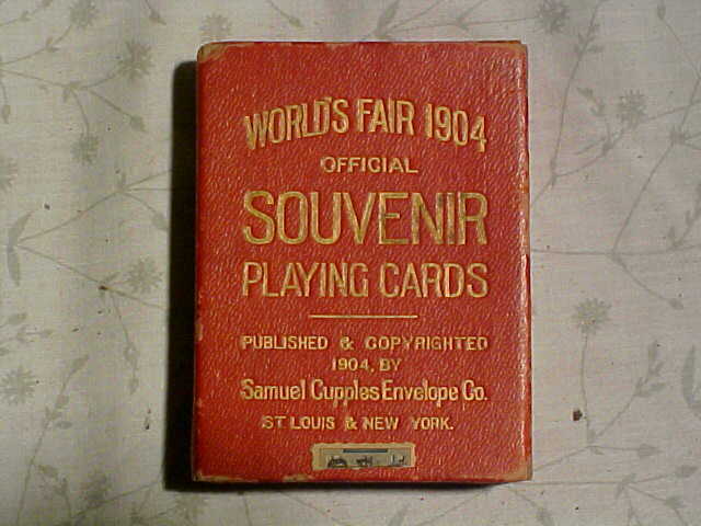1904 WORLDS FAIR SOUVENIR PLAYING CARDS LOUISIANA PURCHASE EXPOSITION 