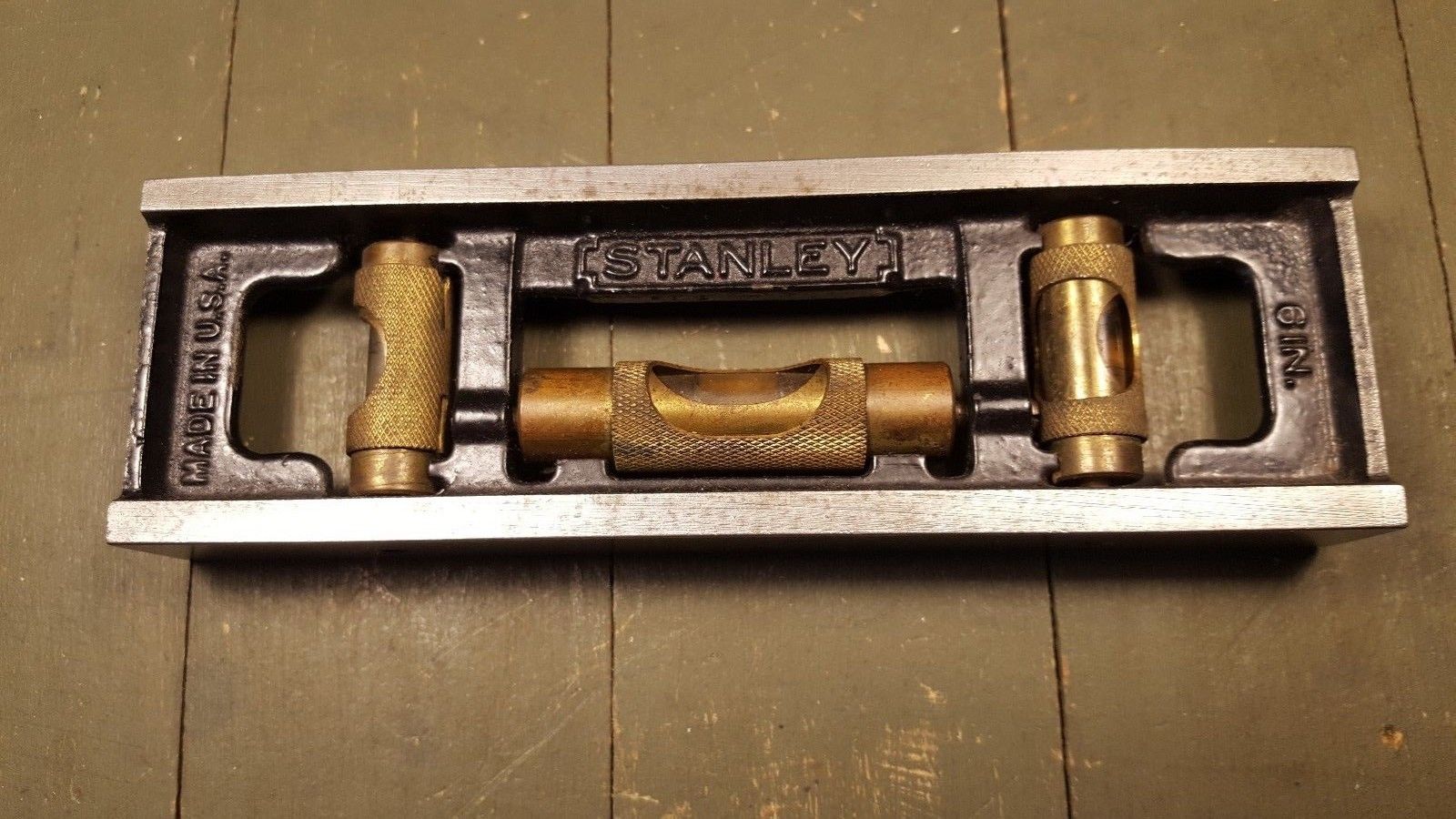 Vntg 6" STANLEY No 36 Cast Iron Level Carpenter Machinist Antique Price Guide Details Page