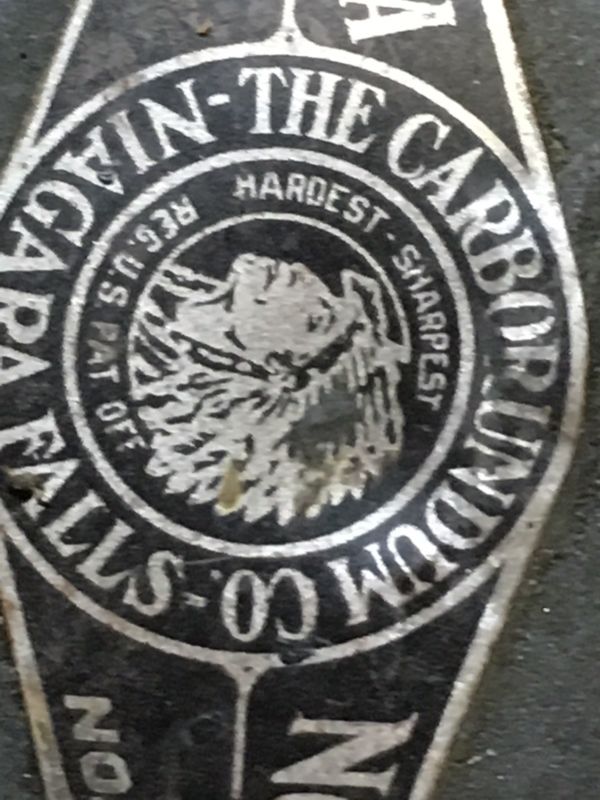 Vintage Clamp On Hand Crank Grinding Wheel, Sharpening Stone, Bench