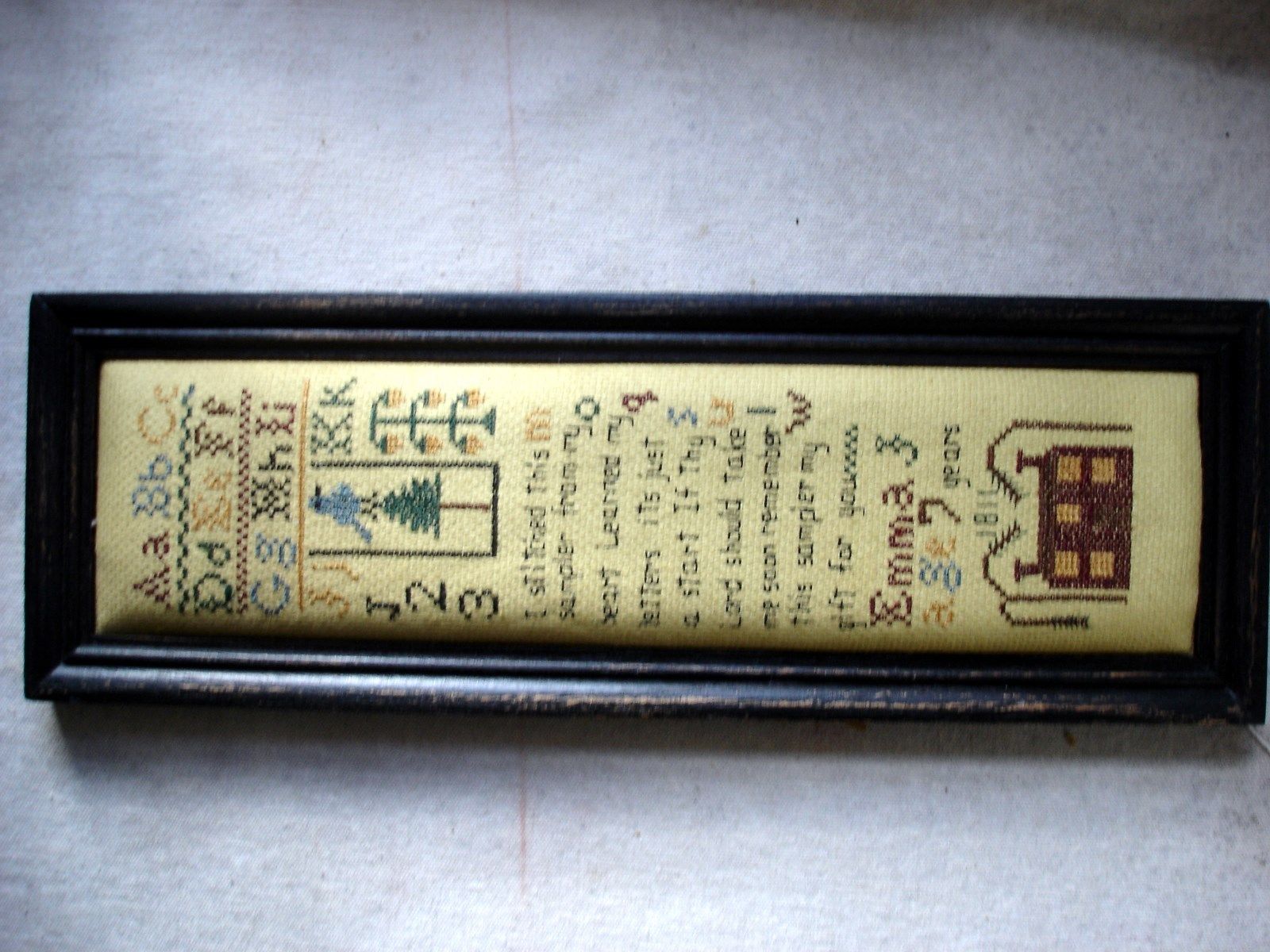 VINTAGE NEEDLEPOINT SAMPLER? Antique Price Guide Details Page