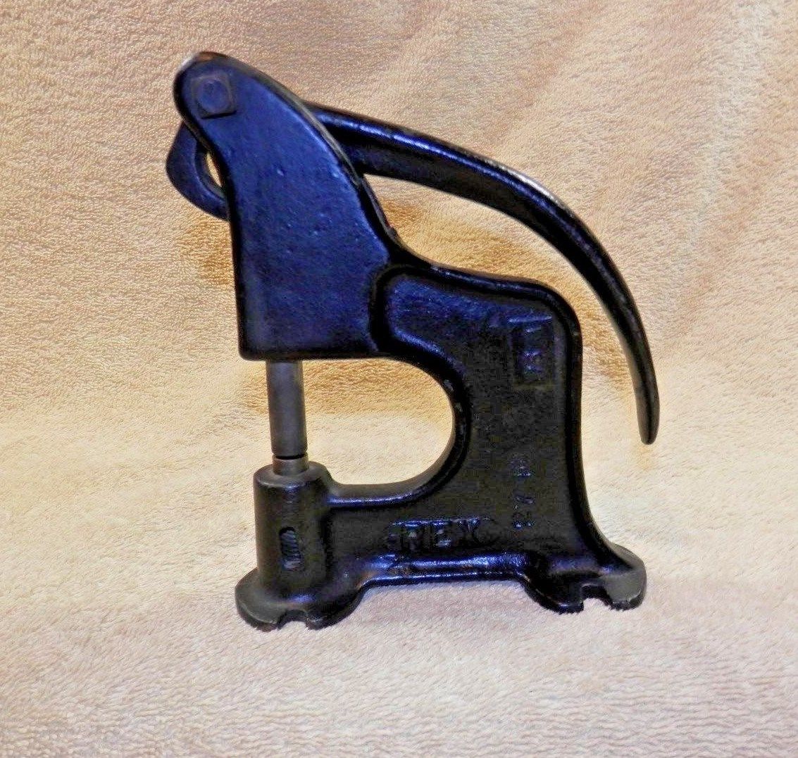 Antique no. 27 Rex Rivet Press Tool Leather Riveter Antique Price