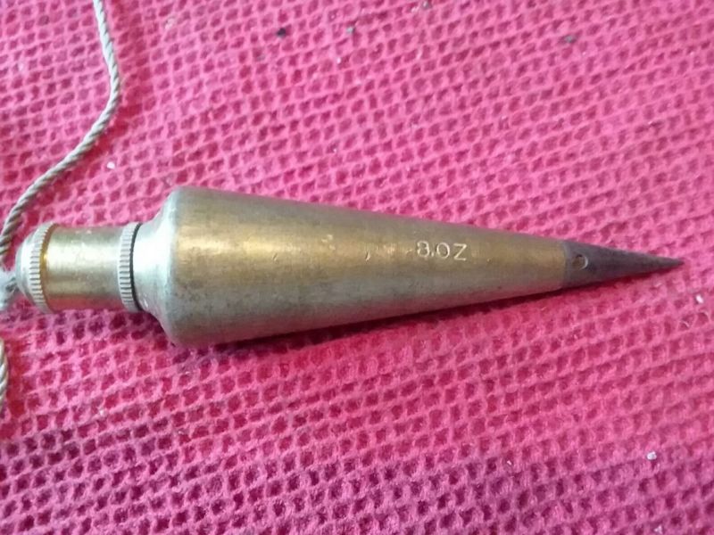 Vintage Plumb Bob (Brass 8oz) with steel tip Antique Price Guide