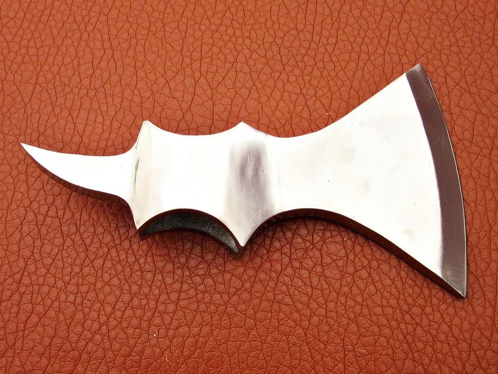 Handmade Damascus Steel Viking Axe Head BlankBush CraftCamping