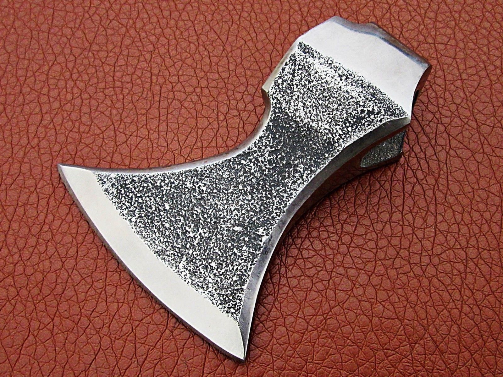 Handmade Damascus Steel Viking Axe Head BlankBush CraftCamping