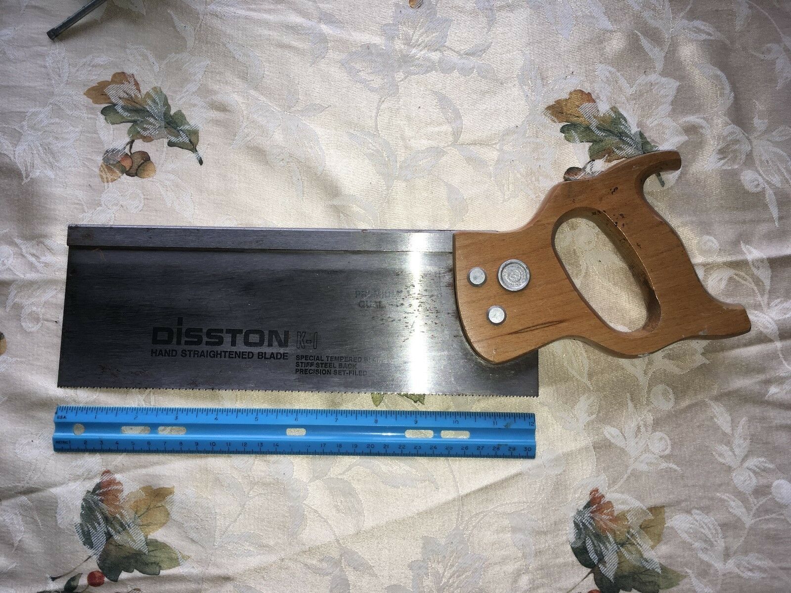 Vintage Disston K1 Hand Saw 12'''' Blade Length Antique Price Guide