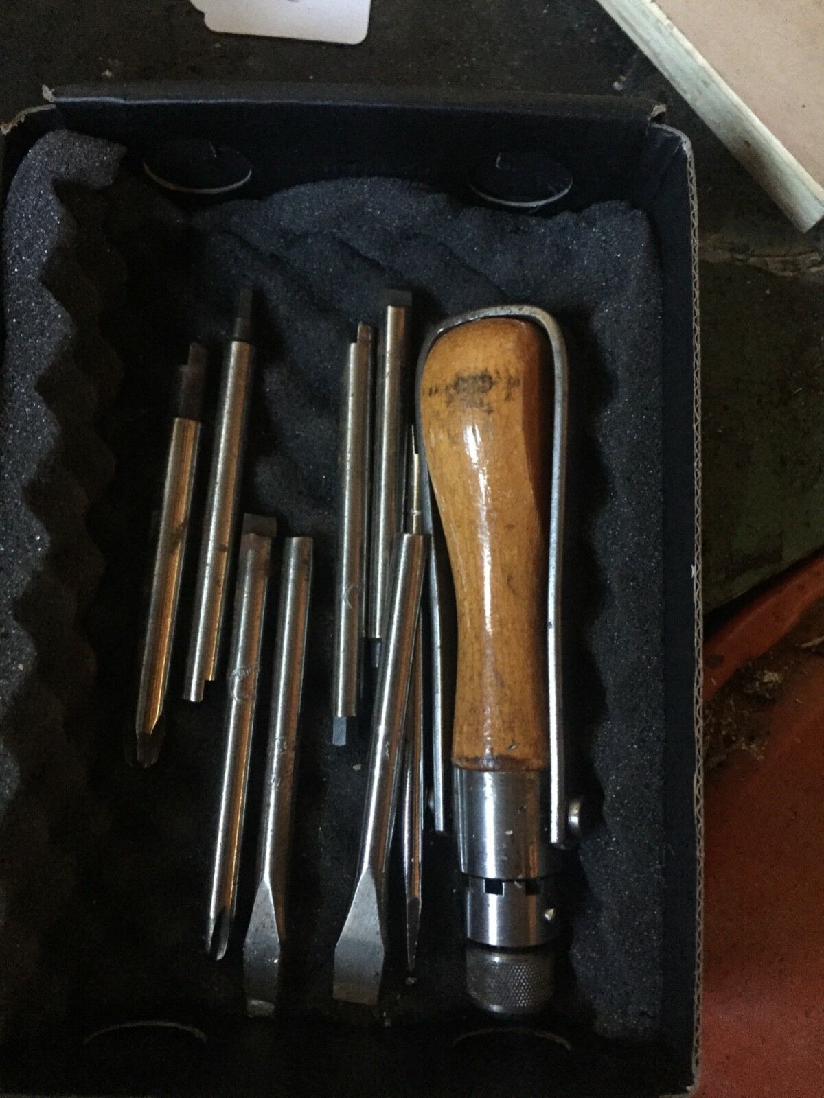 German Weltrecord Ratcheting Screwdriver Set Antique Price Guide Details Page