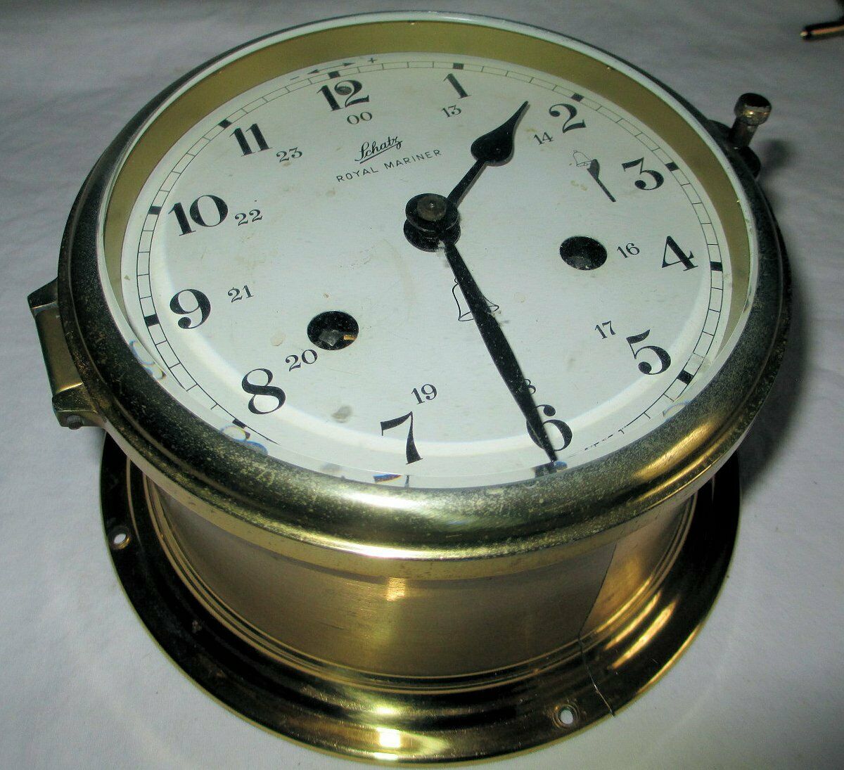 Antique Vintage Brass Schatz Royal Mariner Ship''s Clock -- Antique ...