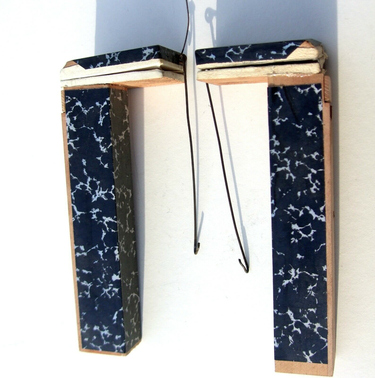 Orig. Antique German Black Forest Railroad Cuckoo Clock Bellows, 5 7/8