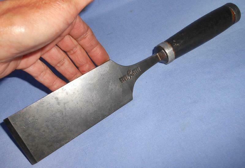 Antique Buck Bros 2" Cast Steel Wood Firmer Chisel Old Vtg Timber