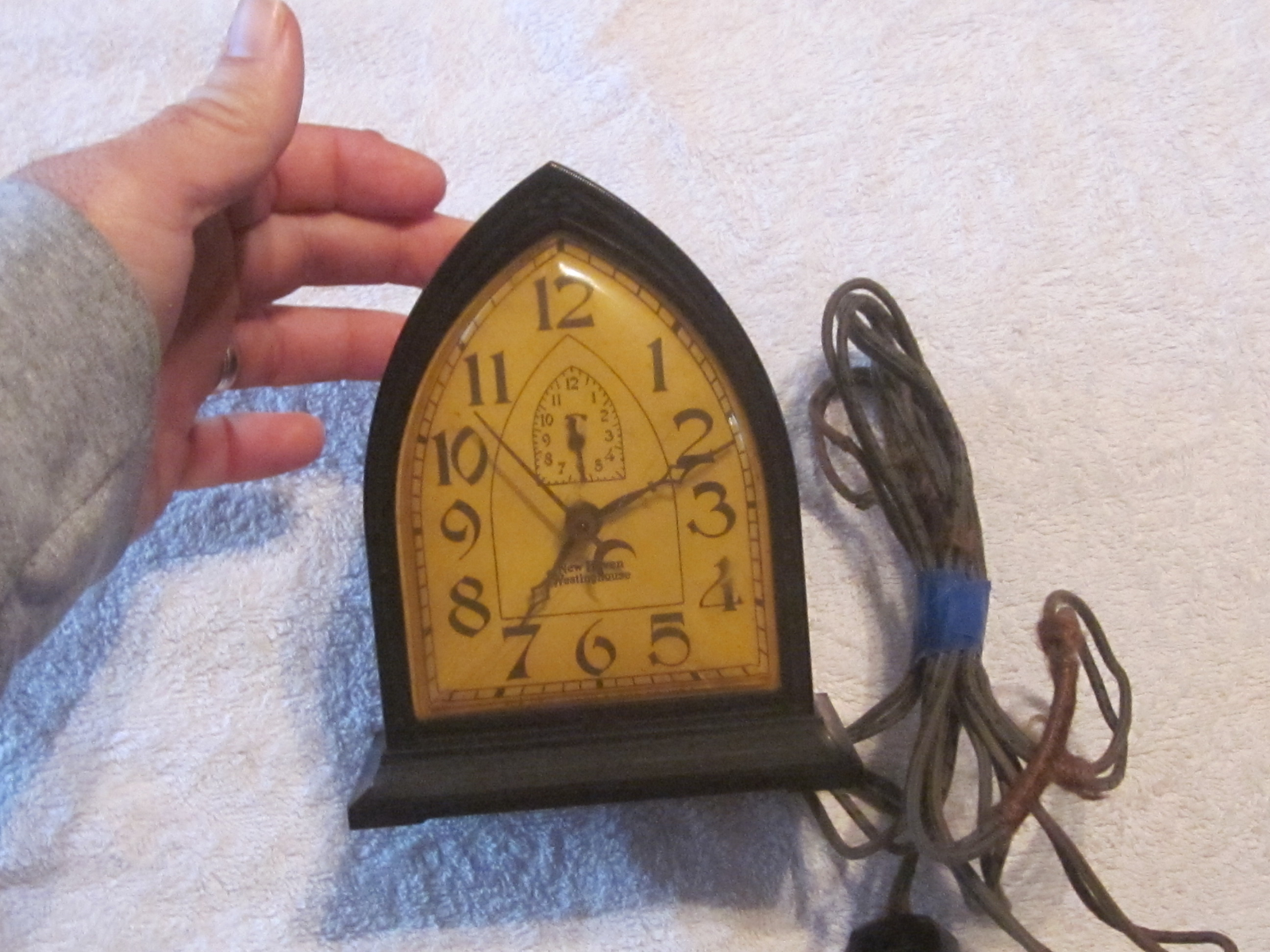 Antique 1920''s New Haven Westinghouse Electric Alarm Clock Bakelite