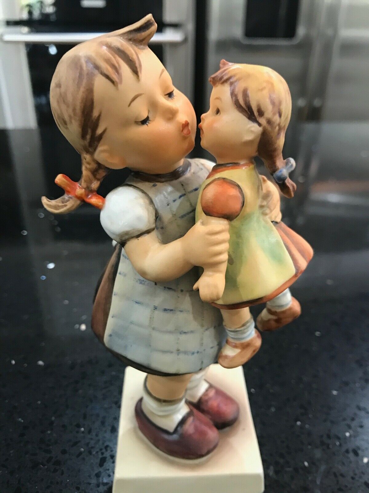 Vintage Goebel Hummel Kiss Me Girl W Doll 311 1955 West Germany 6” Tall Antique Price