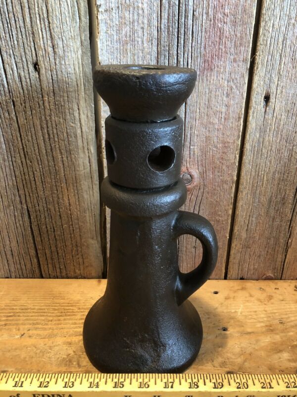 Vintage Antique 2x8" Cast Iron Railroad JackHouse JackFarm Barn Decor