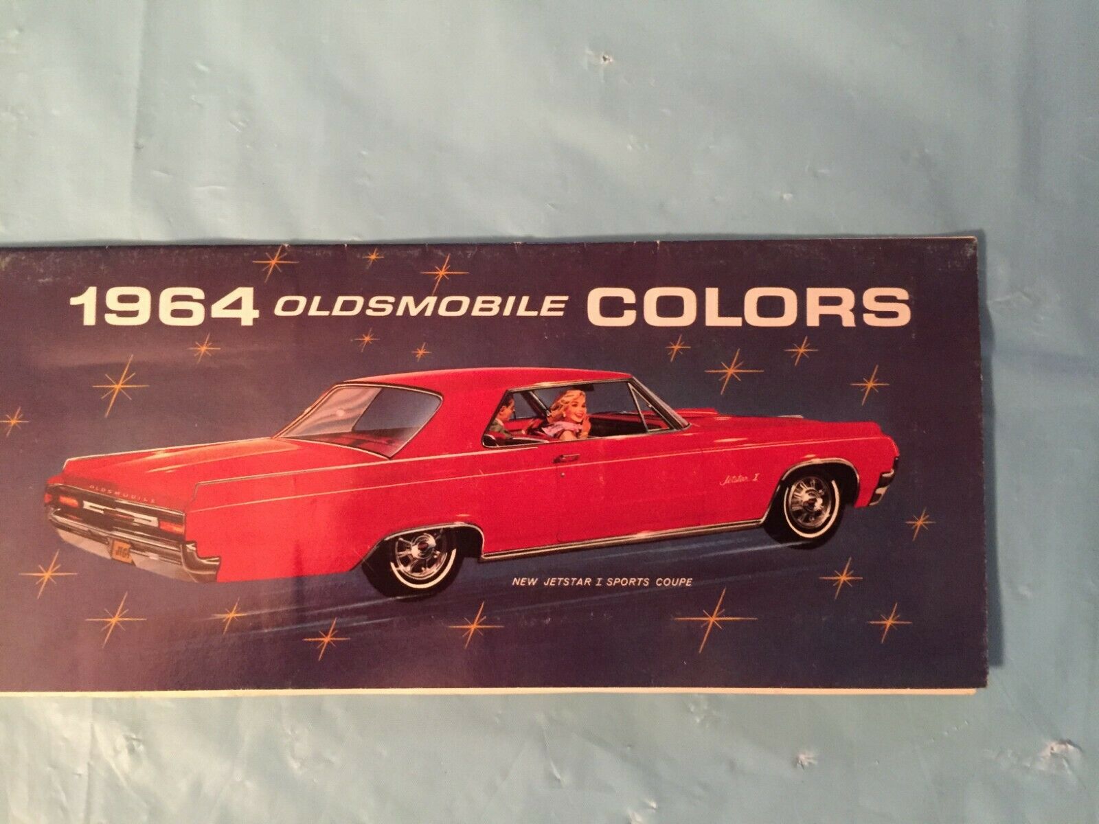 1964 Oldsmobile "Colors Paint Chips" Car Dealer Sales Brochure F85