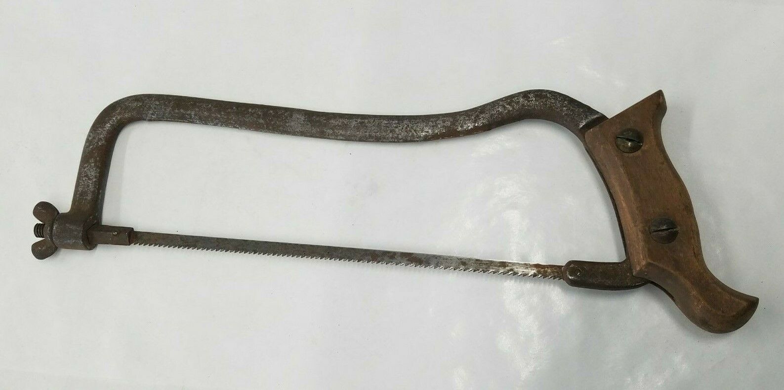 Vintage Cast Iron (Disston?) 10" Dehorning Saw old antique hacksaw