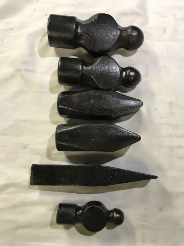 Blacksmith Hammers Large Ball Peen Cross Peen Straight Peen Tinsmith Mechanic Antique Price