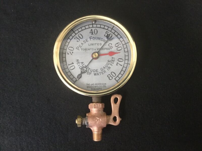 Antique Steam Pressure Gauge, Alitude Gauge Antique Price Guide