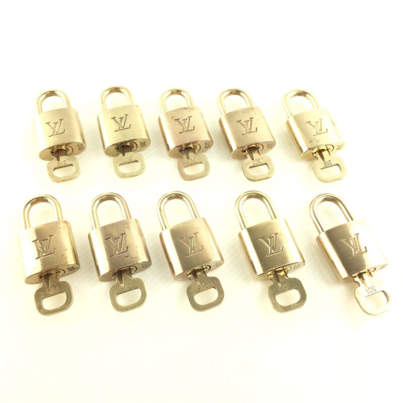 Authentic Louis Vuitton Padlock Set of 10 Pairs Antique Price Guide