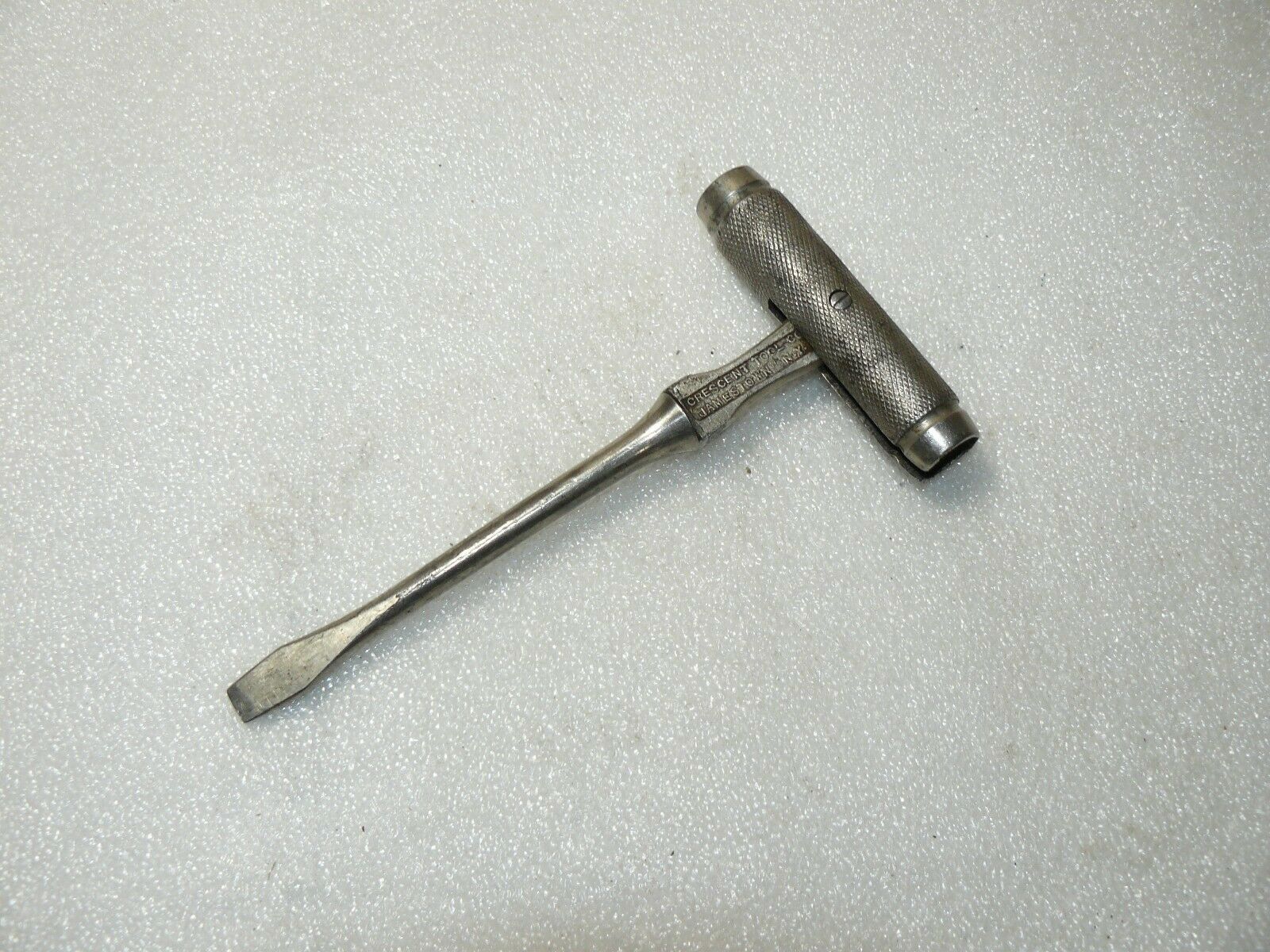 Vintage Crescent Tool Co. Folding T Handle Screwdriver/Hammer 4