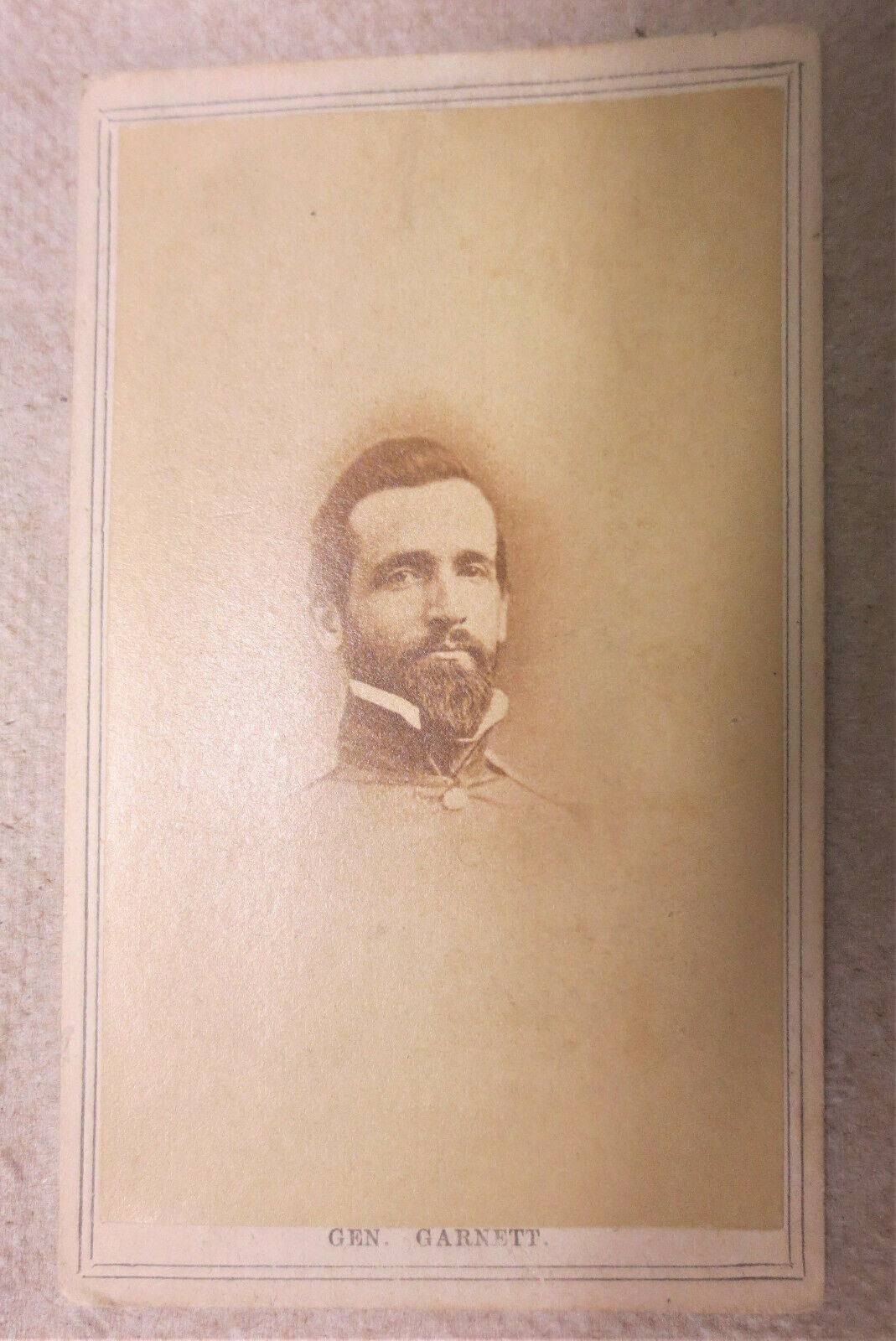 Civil War Cdv Image Confederate Gen Richard Garnett Gettysburg