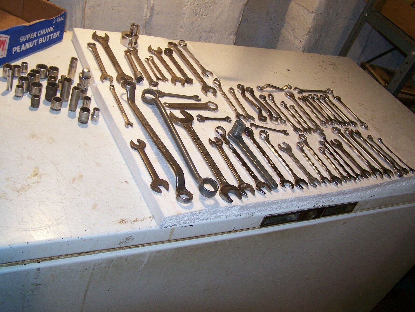 vtg WRENCH LOT & SOCKETS 70+ ITEMS PROTO P&C SK SK WAYNE CRAFTSMAN ETC