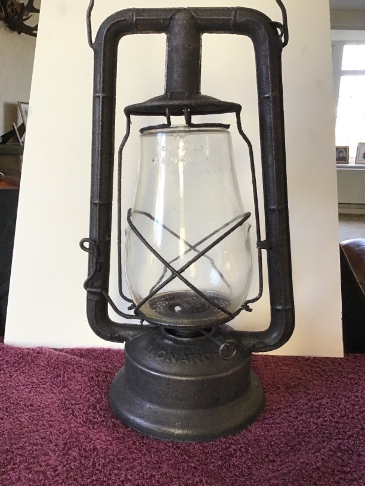 Antique Vintage Oil Kerosene Dietz Monarch Railroad Lamp/lantern New
