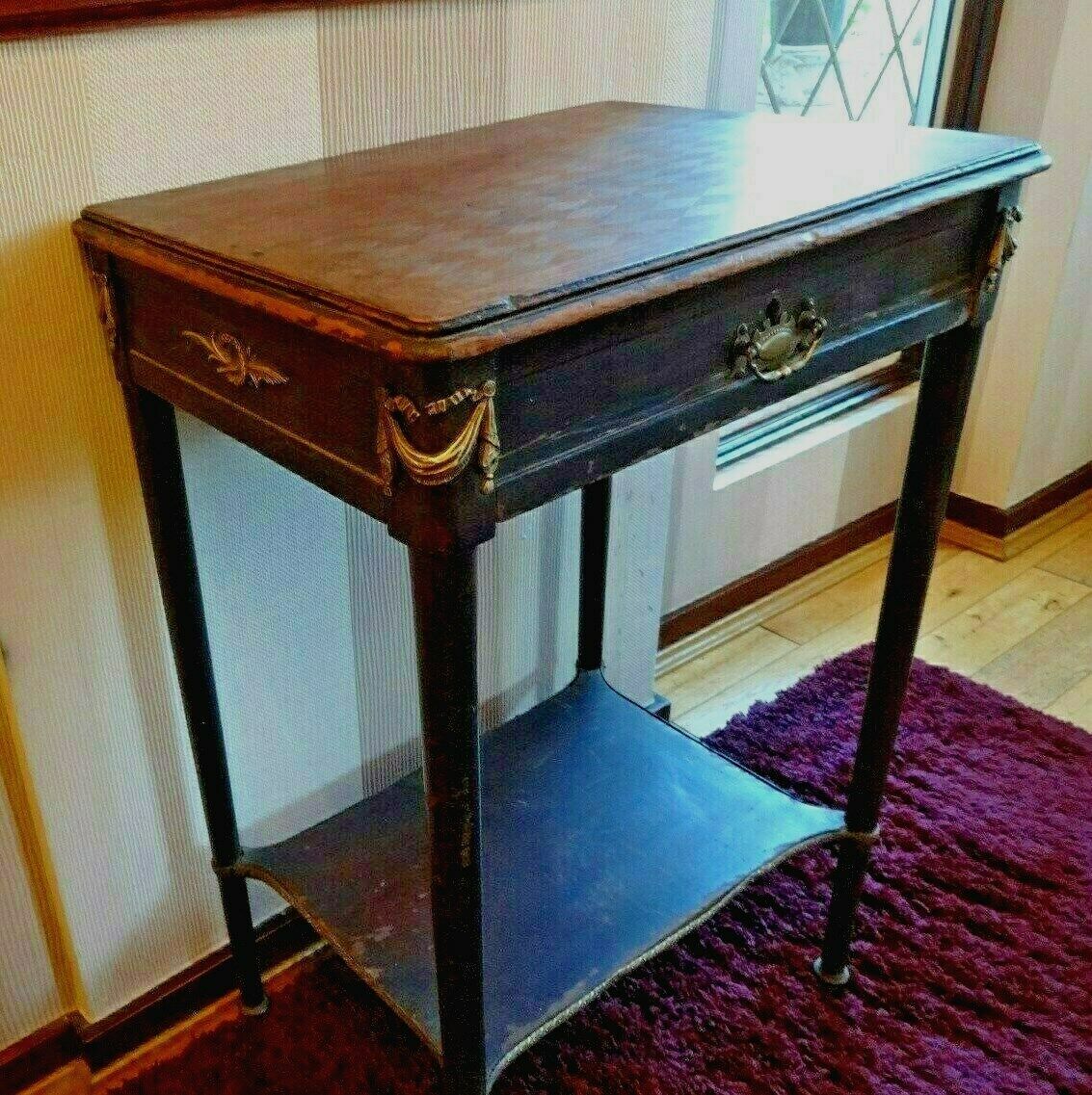 French Provincial Hall Table/ Night Stand/Table For Restoration