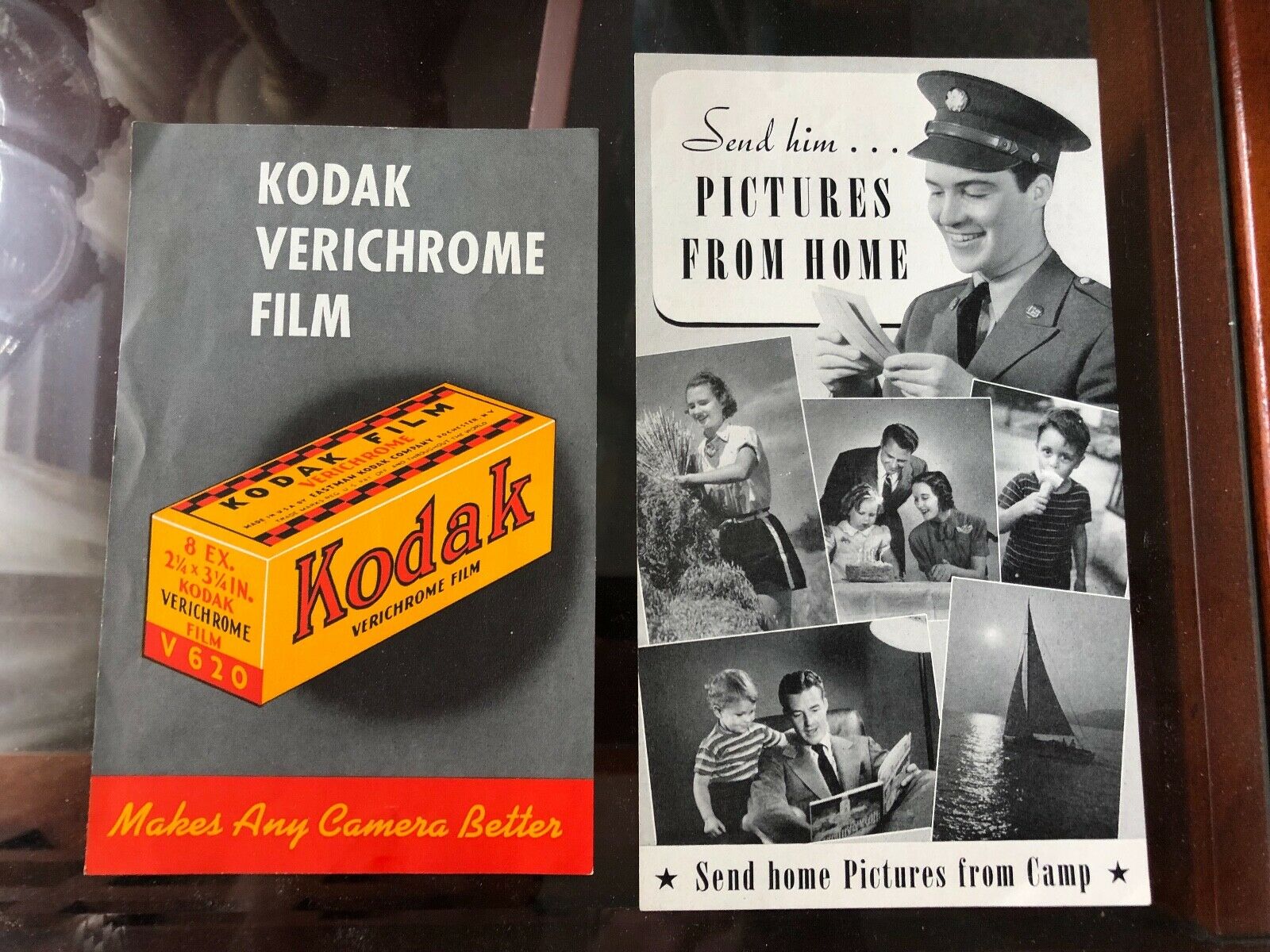 KODAK Film WWII advertising film developing insert Antique Price Guide Details Page