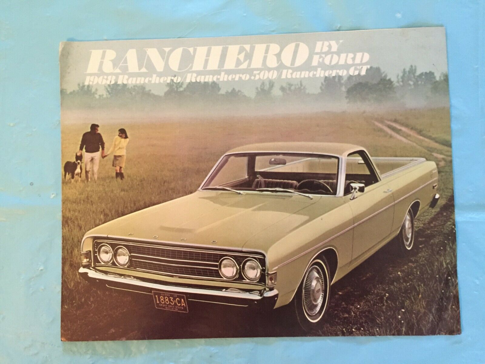 1968 Ford "Ranchero" Truck Car Dealer Sales Brochure Antique Price