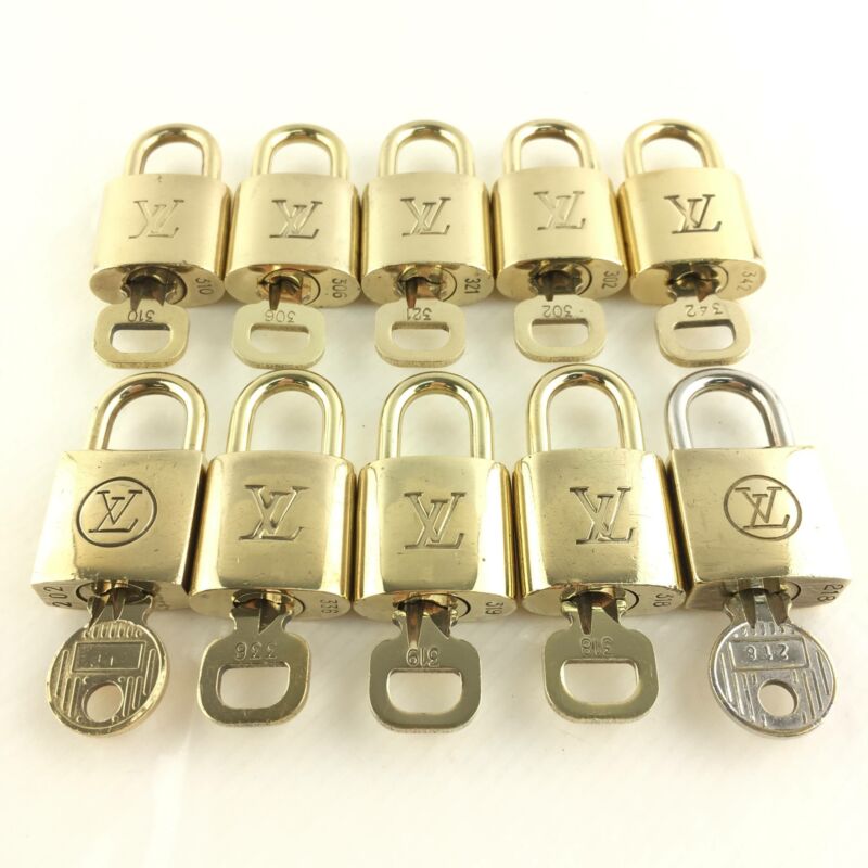 Authentic Louis Vuitton Padlock Set of 10 Pairs Antique Price Guide