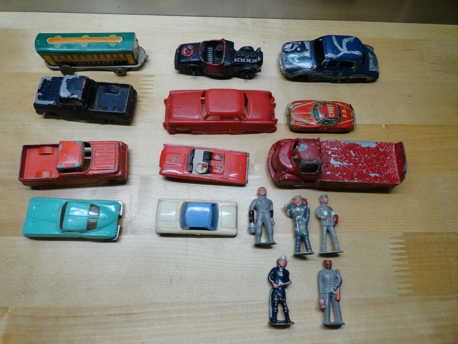 vintage pressed steel toy cars