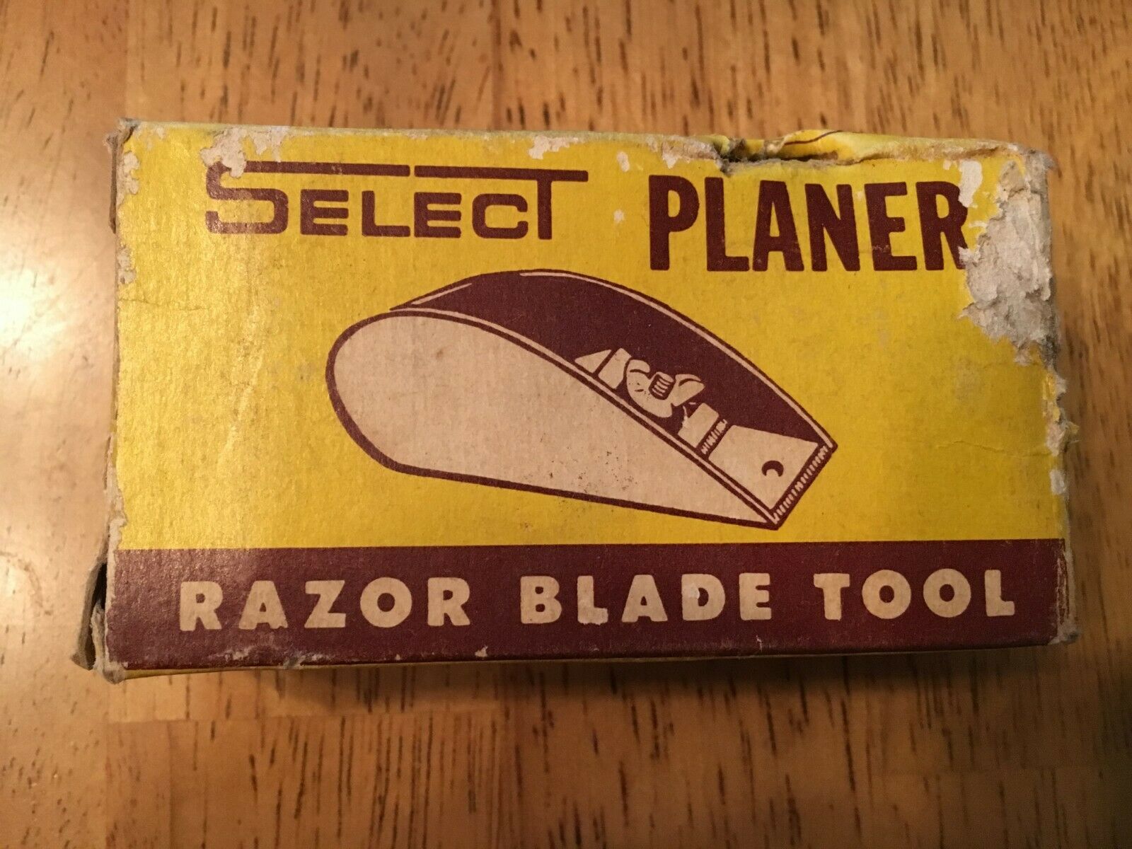 Vintage Select Planer Razor Blade Tool Collect Hobby Carpentry Paint