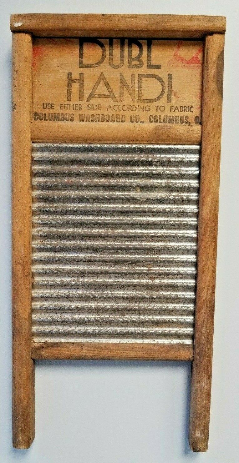 Vintage Dubl Handi Washboard Columbus Washboard Co Columbus Ohio Use
