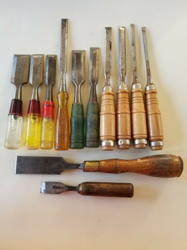 Vintage Woodworking Tools Wood Lathe Chisels Moulson, Ryan, Lodge ...