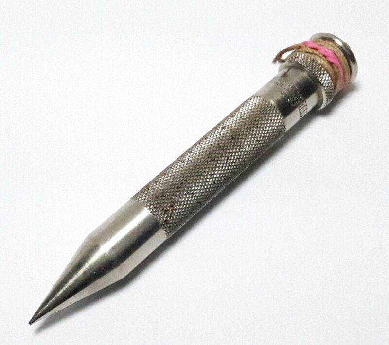 Vintage Starrett plumb bob tool mercury filled manual lathe bit lot206