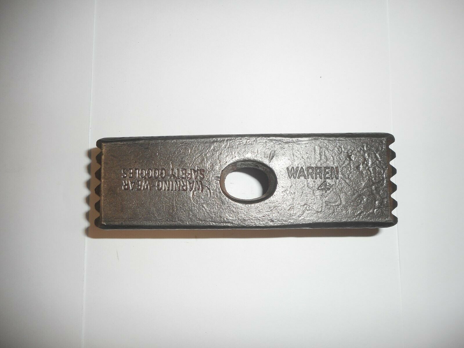 Vintage 4 lb Warren Sledge Hammer Head with Waffle Pattern Hammer Faces
