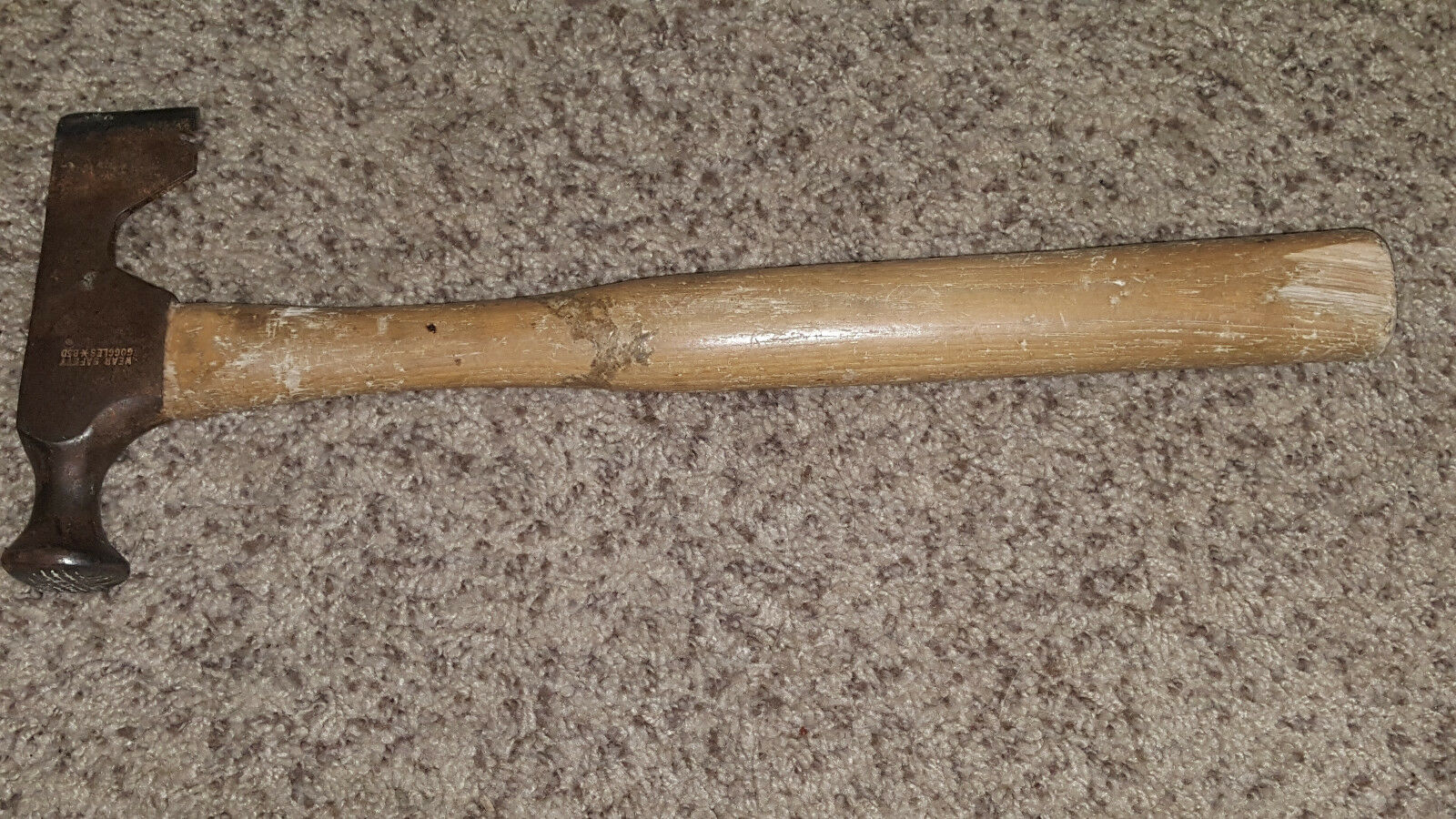 VTG HATCHET AXE HAMMER STAMPED VAUGHAN SUPER STEEL CARPENTER ROOFING