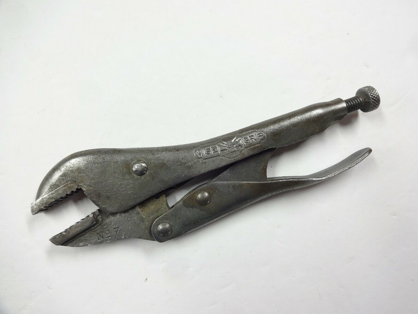 VINTAGE VISEGRIP NO.7 LOCKING PLIERS PAT. APRIL 14, 1942 PETERSEN MFG