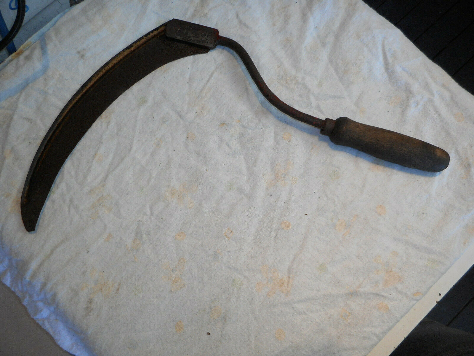 Vintage Scythe Farm Sickle Old Tool Antique Price Guide Details Page