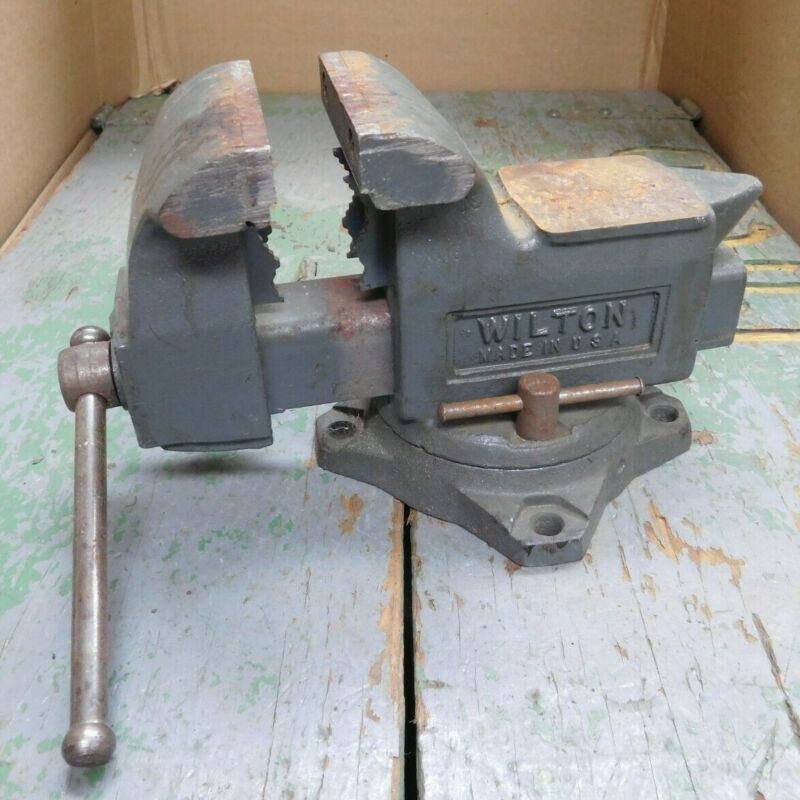 Vintage Wilton bench vise swivel base 3 1/2 jaws Antique Price Guide