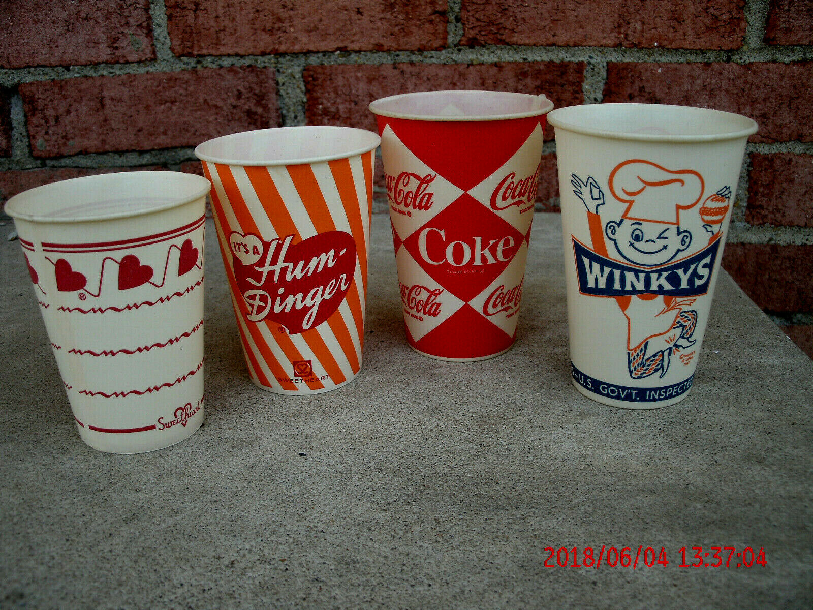 vintage paper cups