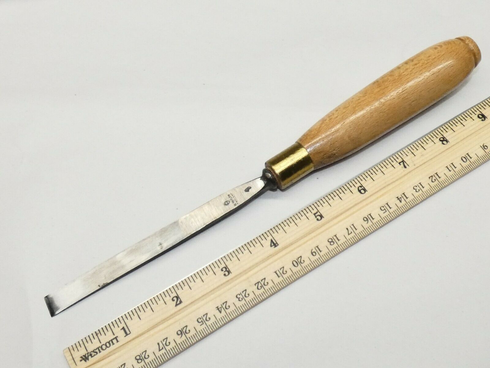 Vintage Henry Taylor 3/8" or 10mm No 1 Straight Wood Carving Chisel