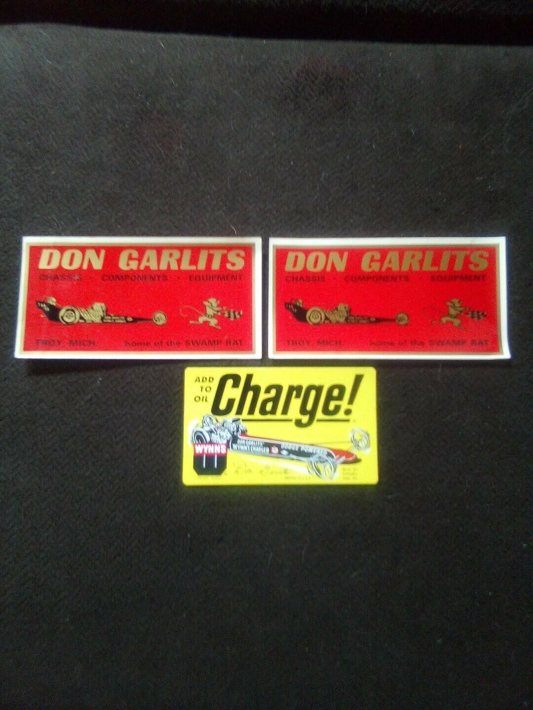 3 Don Garlits stickers vintage stickers Antique Price Guide Details Page