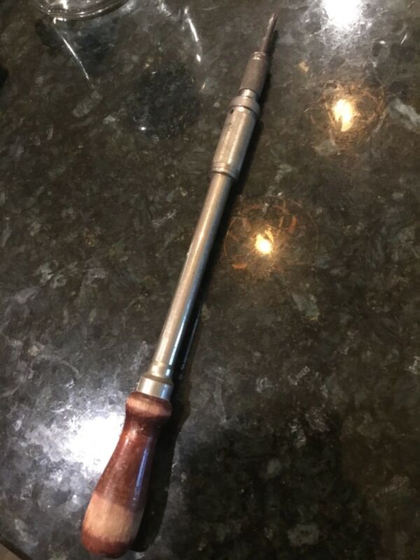 Vintage Miller Falls Ratcheting Screwdriver 620A Made in USA Works Great! Antique Price