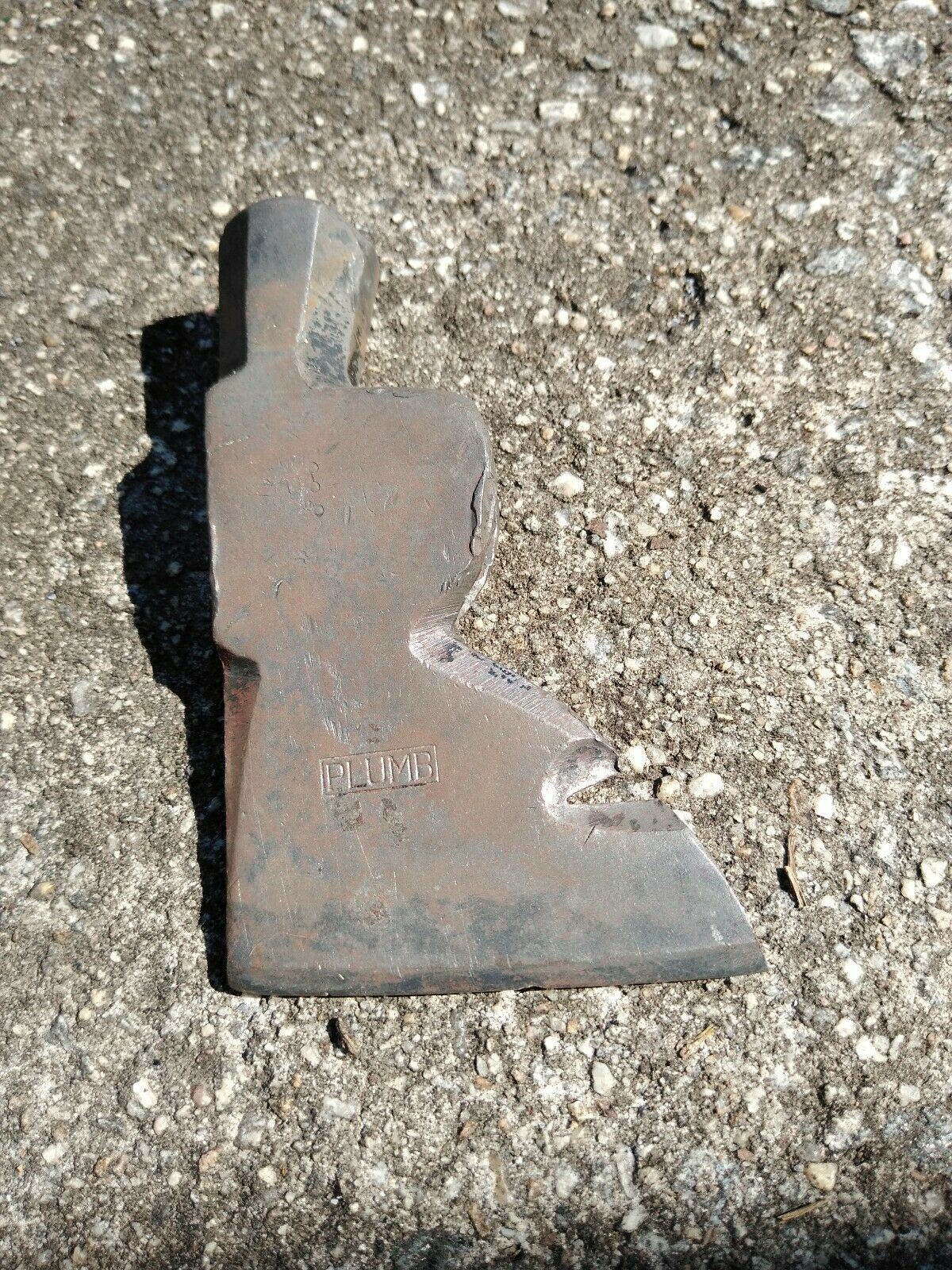 Vintage 1 1/2 lb Plumb Shingle Hatchet Axe Head Camping Roofing