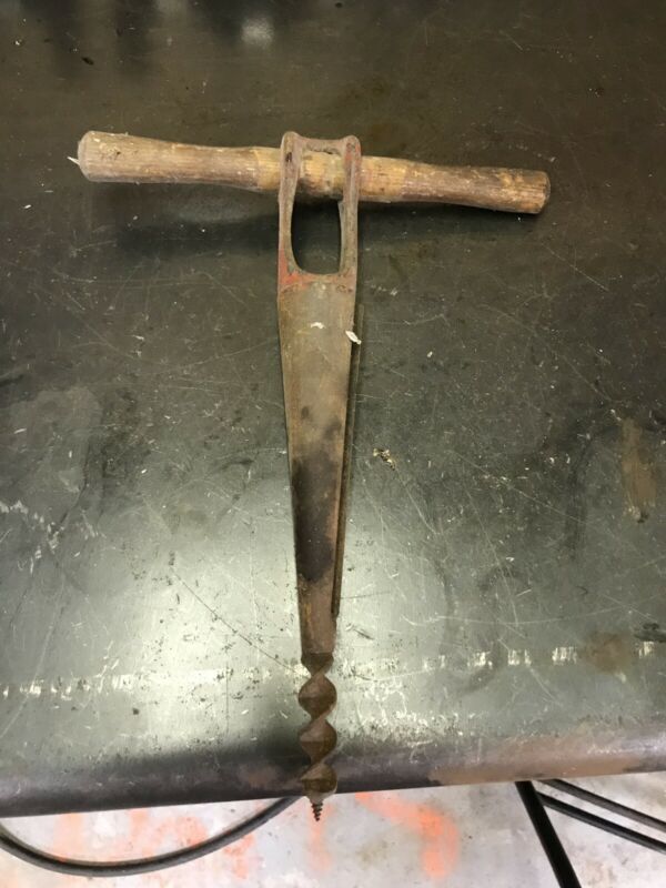 Antique Vintage Gimlet Hand Auger Drill Bits 3/16" Tools