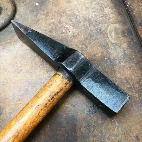 Vintage Square Faced Hammer, Metalworking Hammer w/ Maker Mark, Approx