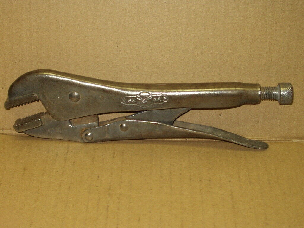 Early Vintage PETERSENDEWITT NEBR No.10 Vice Grip Pliers Tool Pat.1942 NICE Antique Price