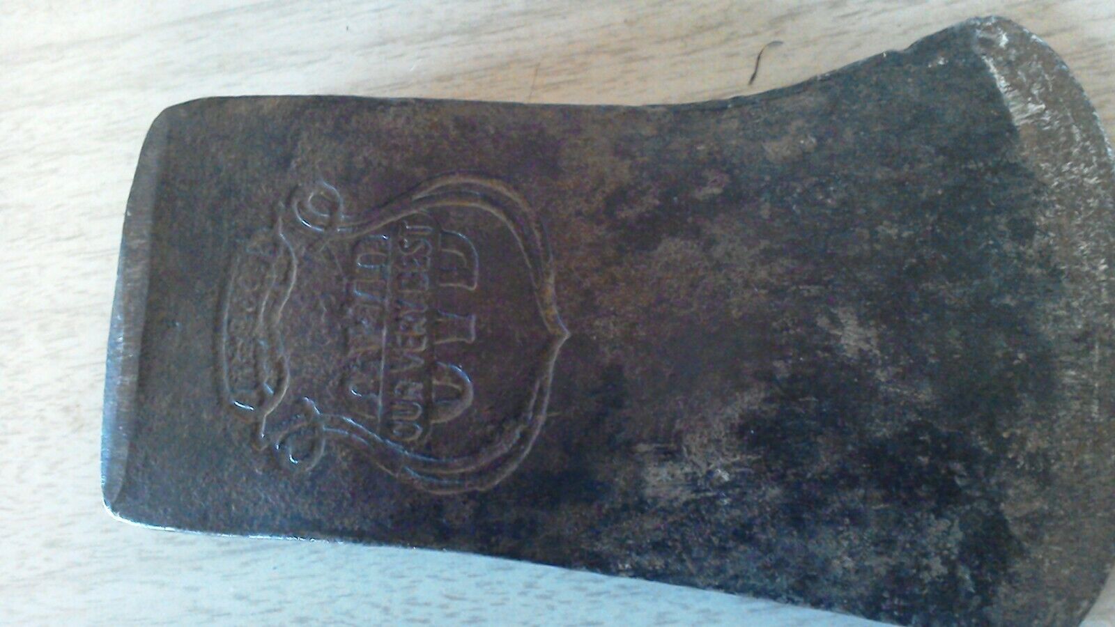 Vintage Hibbard Spencer Bartlett OVB Our Very Best Axe Head 3lb 2oz